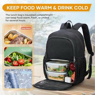 Mochila Porta Alimentos Negra 20L SIN ESTRENAR