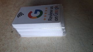 28 Carte recensioni Google 5 stelle NFC