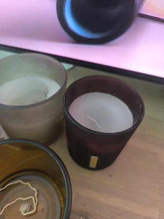 Juego de vasos para velas