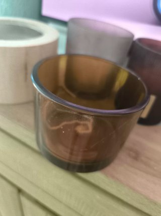 Juego de vasos para velas