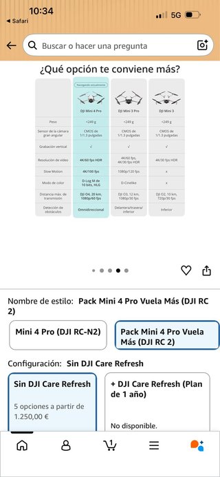 DJI Mini 4 Pro - Pack Vuela Más comprado en amazon