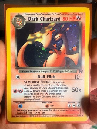 Carta Pokémon Dark Charizard Holo 4/82 R