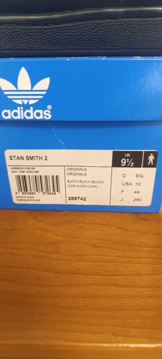 Zapatillas Adidas Piel Negras Talla 43