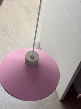 Lámpara colgante dormitorio metal madera