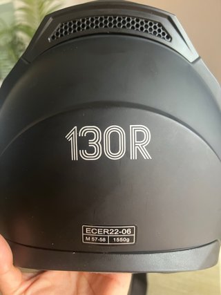 Casco de moto integral negro mate