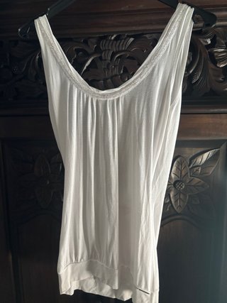 Camiseta tirantes fiesta blanca
