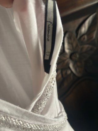 Camiseta tirantes fiesta blanca