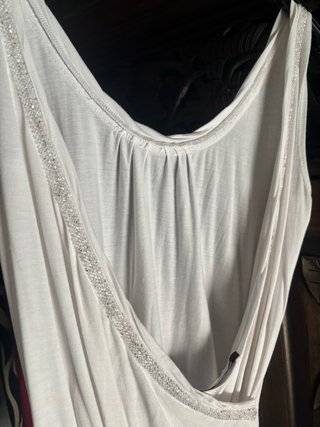 Camiseta tirantes fiesta blanca