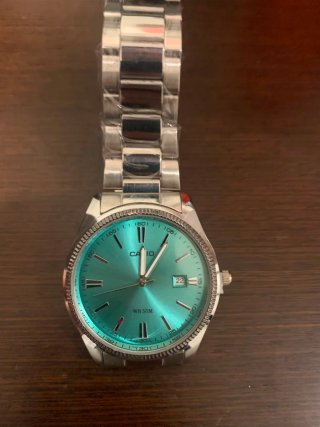 Reloj Casio MTP-1302PD-2A2V Plata/Turquesa