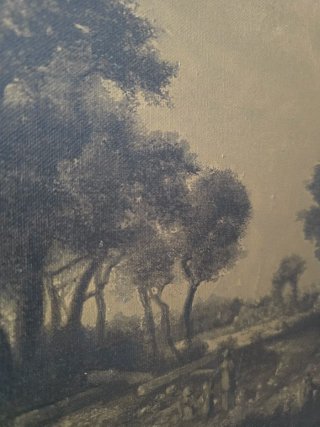Cuadro grande vintage – Paisaje Meindert Hobbema