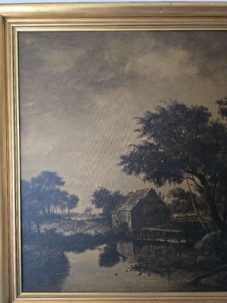 Cuadro grande vintage – Paisaje Meindert Hobbema