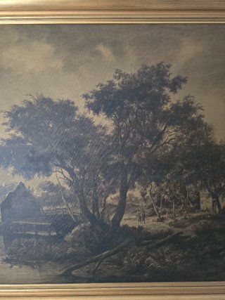 Cuadro grande vintage – Paisaje Meindert Hobbema