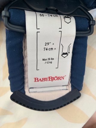 Mochila Porteo BabyBjörn 3.5-12kg Azul