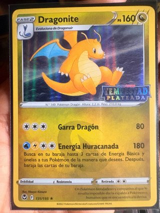 Carta Pokémon Dragonite 149/195 FASE 2