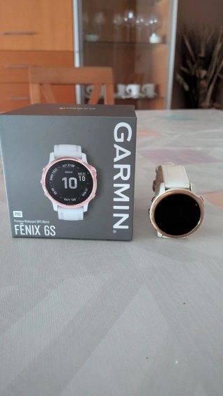 Garmin Fenix 6S Pro - Oro Rosa y Blanco