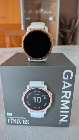 Garmin Fenix 6S Pro - Oro Rosa y Blanco