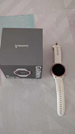 Garmin Fenix 6S Pro - Oro Rosa y Blanco