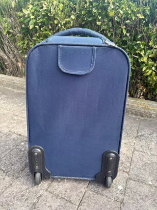Maleta de cabina trolley azul