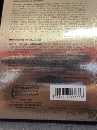 Cofanetto L'Oréal Mascara Volume Million Lashes +