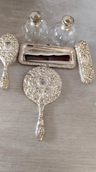 Juego de tocador de alpaca