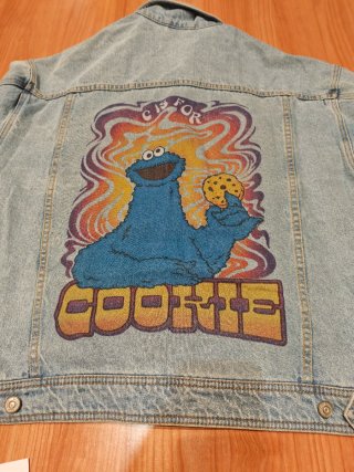 Chaqueta vaquera Cookie Monster Talla S/M