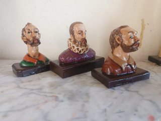 Figuras Cervantes, Quijote y Sancho