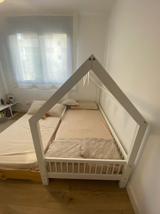 Cama madera Montessori y cama casita Montessori