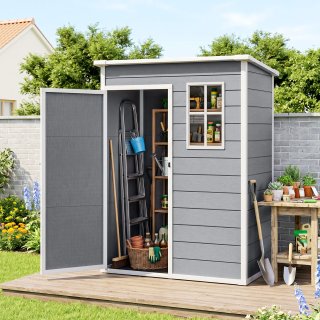 Casetta da Giardino in Resina con Porta Bloccabile