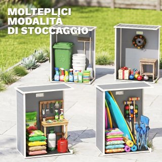 Casetta da Giardino in Resina con Porta Bloccabile
