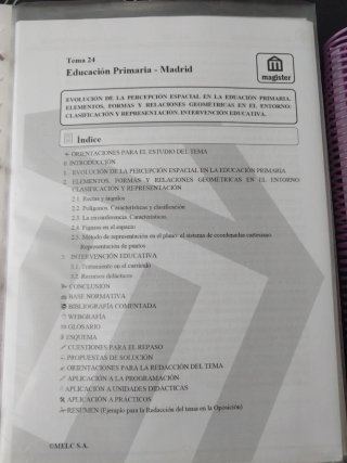 Temario para oposiciones de Maestros de Primaria