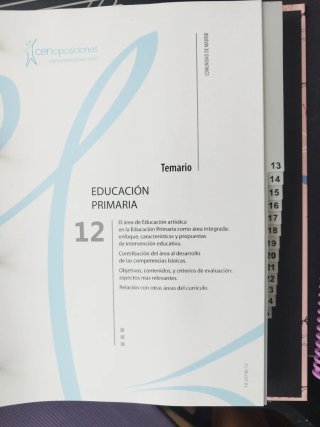 Temario para oposiciones de Maestros de Primaria