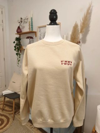 Sudadera bordada personalizada