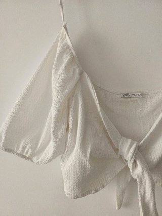 Blusa Zara blanca M