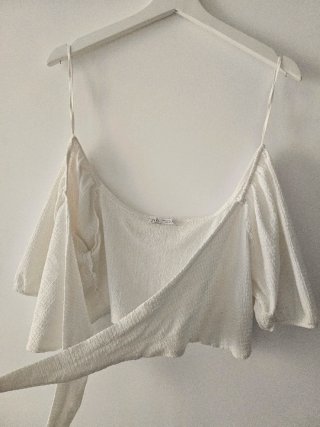 Blusa Zara blanca M