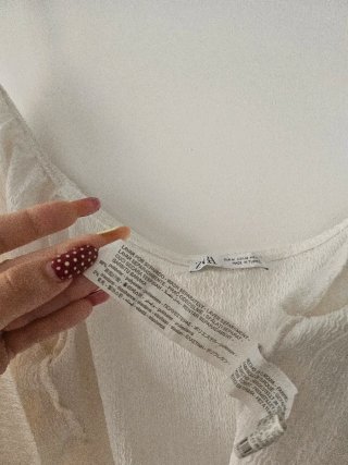 Blusa Zara blanca M