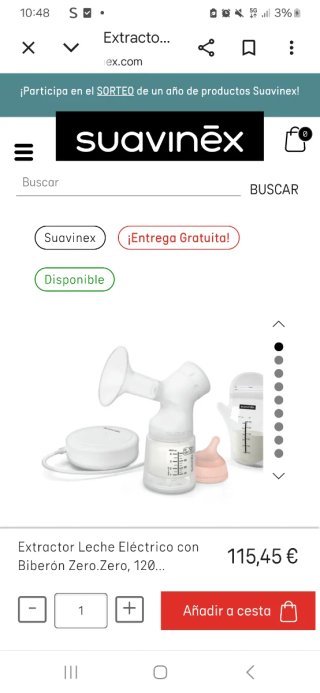 Sacaleches Eléctrico Suavinex