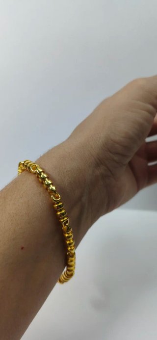 Pulsera Elegante Chapada en Oro 24K
