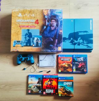 PS4 Uncharted 4 Edición Limitada + Juegos