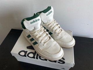 NUEVAS!! Adidas Hoops 3.0 Mid Blancas/Verdes