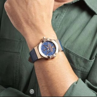 Reloj Maserati Hombre Azul y Dorado