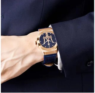 Reloj Maserati Hombre Azul y Dorado