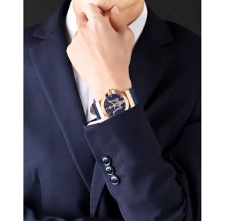 Reloj Maserati Hombre Azul y Dorado