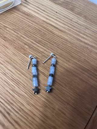 Pendientes de aguamarina y plata