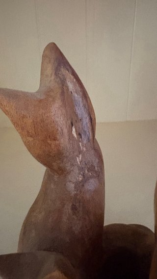Porta candele gatti in legno
