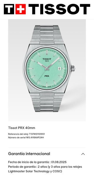Tissot PRX 40mm Acero Inoxidable