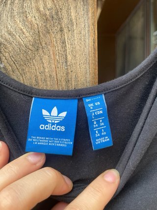 Vestido largo Adidas malla negro
