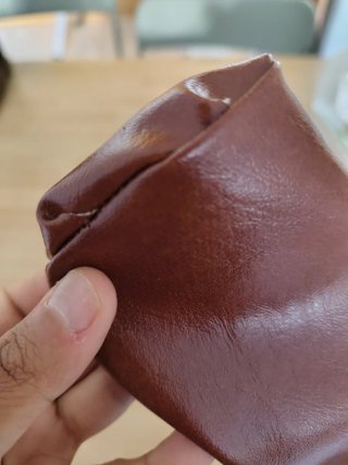 Bolso medieval cuero falso marrón casero