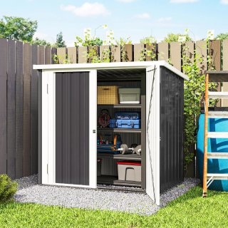 Casetta Giardino Acciaio Doppia Porta 147x86x134cm