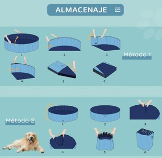 Piscina Plegable para Mascotas Ø120x30 cm