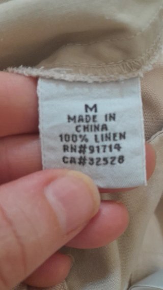 Gonna Maxi Armani Exchange 100% Lino Beige